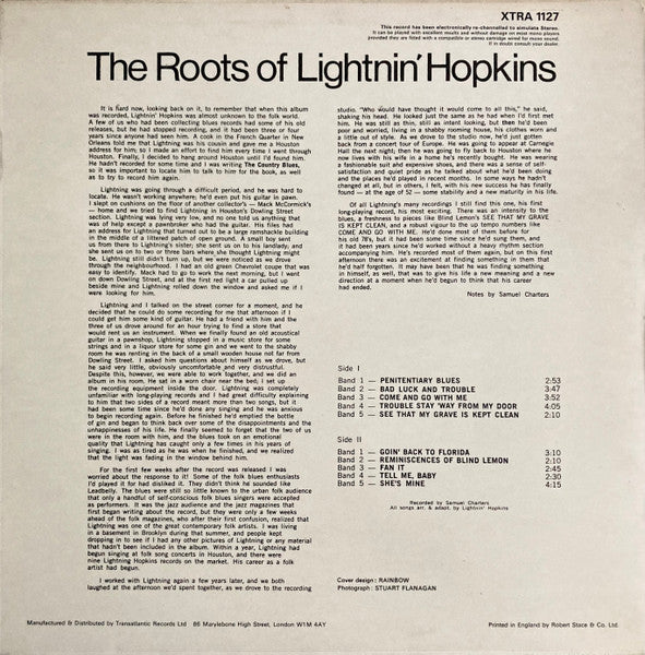 Lightnin' Hopkins – The Roots Of Lightnin' Hopkins, image 2