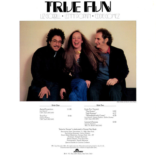 Liz Gorrill, Lenny Popkin, Eddie Gomez – True Fun, image 2