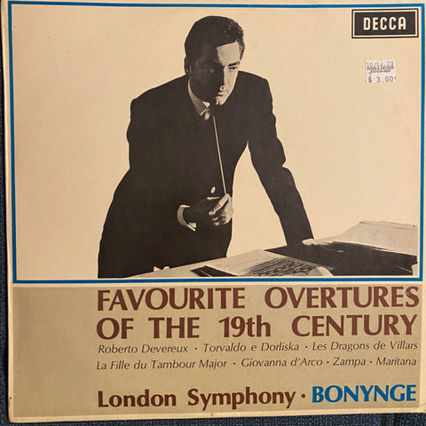 Front cover of London Symphony, Bonynge – Favourite Overtures Of The 19th Century, Decca, UK, 1966