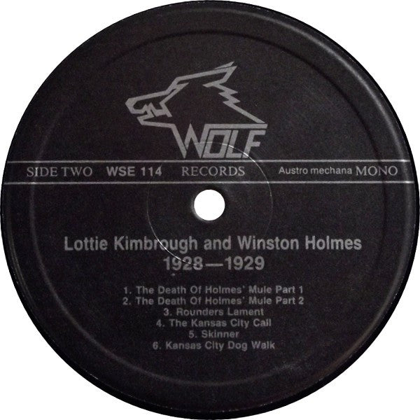 Lottie Kimbrough And Winston Holmes – Lottie Kimbrough And Winston Holmes (1928-29) (Complete Recordings In Chronological Order), image 4