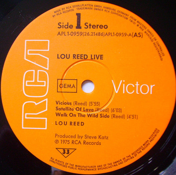 Lou Reed – Lou Reed Live, image 3