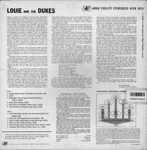 Louis Armstrong And The Dukes Of Dixieland – Louie And The Dukes Of Dixieland, image 4