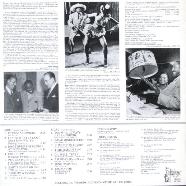 Louis Jordan And His Tympany Five – Cole Slaw, image 2