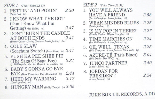 Louis Jordan And His Tympany Five – Cole Slaw, image 5