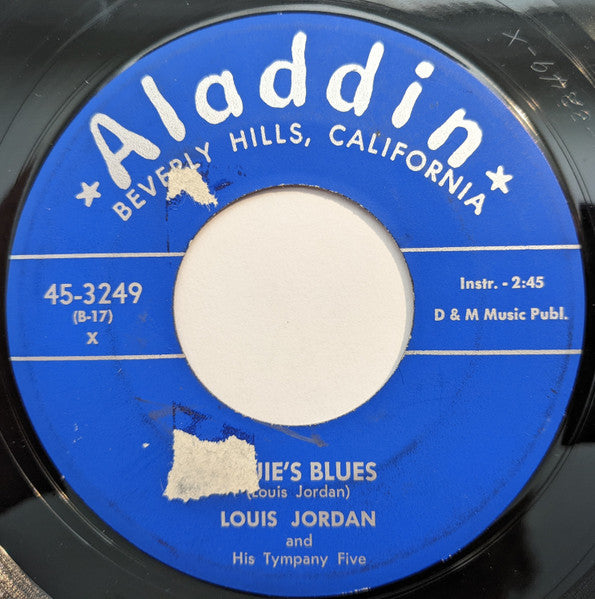 Front cover of Louis Jordan And His Tympany Five – Louie's Blues, Aladdin, US, 1954