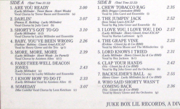 Lucky Millinder And His Orchestra – Shorty's Got To Go, image 5