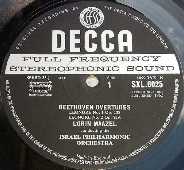 Beethoven - Lorin Maazel, Israel Philharmonic Orchestra – Beethoven Overtures, image 3