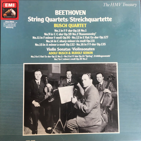 Front cover of Beethoven - Busch-Quartett / Adolf Busch, Rudolf Serkin – String Quartets, His Master's Voice, Germany, 1985