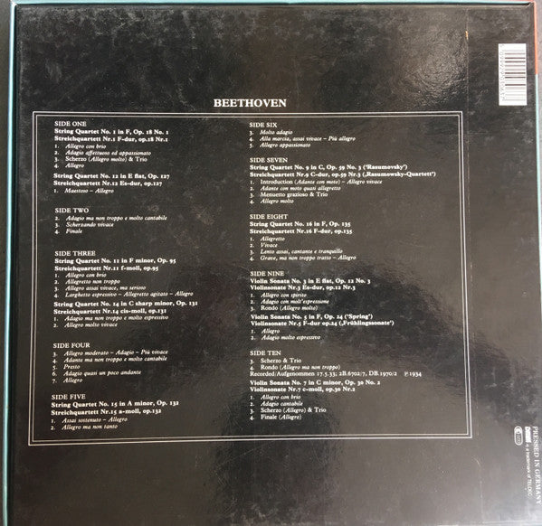 Beethoven - Busch-Quartett / Adolf Busch, Rudolf Serkin – String Quartets, image 2