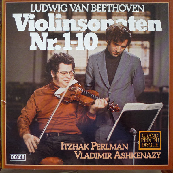 Front cover of Ludwig Van Beethoven, Itzhak Perlman • Vladimir Ashkenazy – Violinsonaten Nr. 1-10, Decca, Germany, 1977