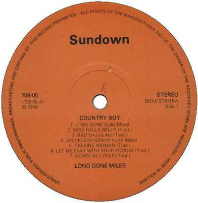 Luke "Long Gone" Miles Featuring Sonny Terry & Brownie McGhee – Country Boy, image 3