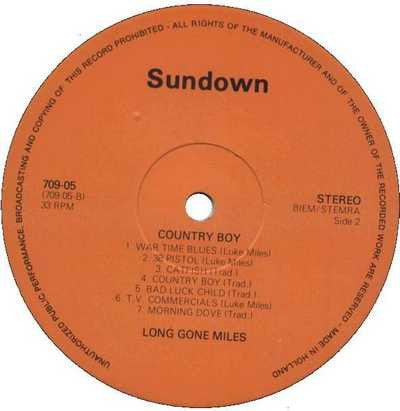 Luke "Long Gone" Miles Featuring Sonny Terry & Brownie McGhee – Country Boy, image 4