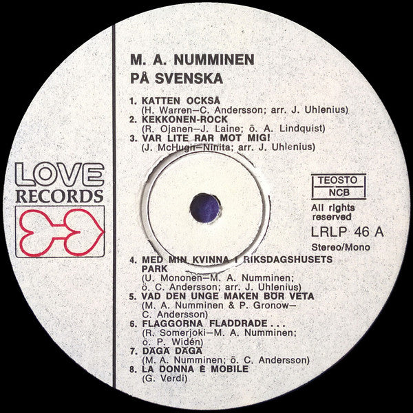 M.A. Numminen – M.A. Numminen På Svenska, image 4