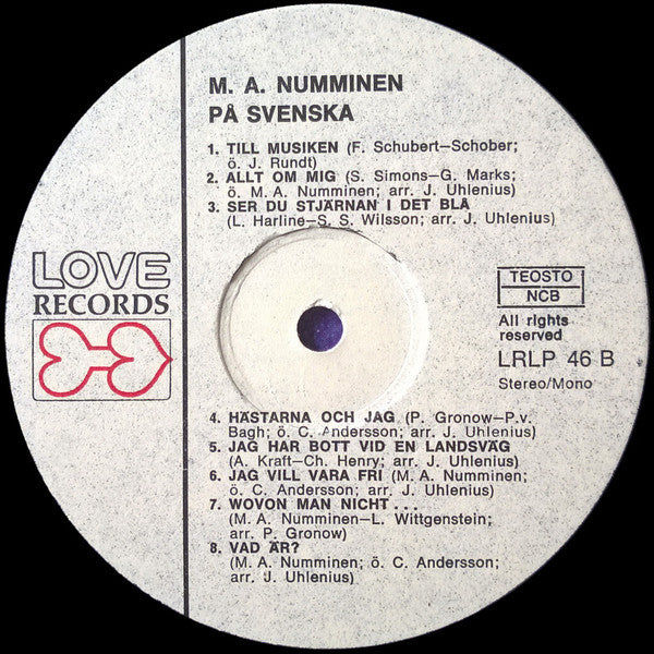 M.A. Numminen – M.A. Numminen På Svenska, image 5
