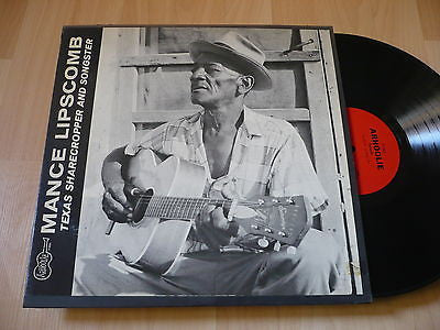 Front cover of Mance Lipscomb – Texas Sharecropper And Songster, Arhoolie Records, US, 1960