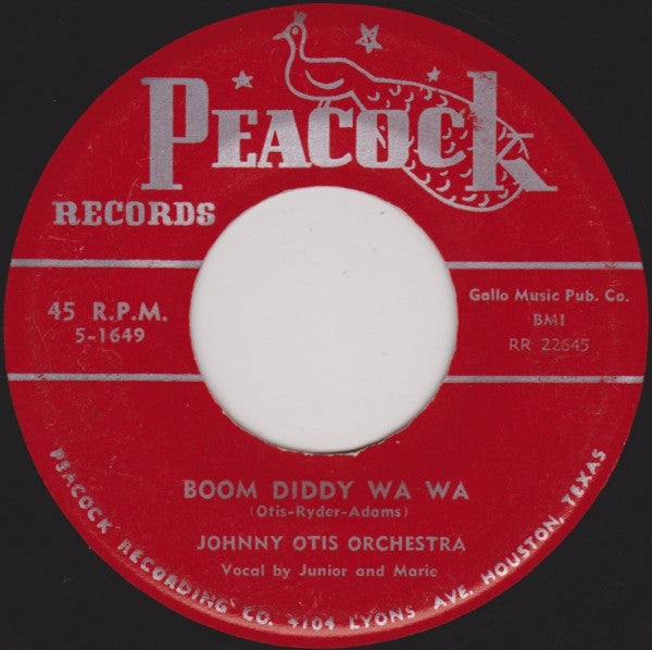 Marie Adams Featured With Johnny Otis Orchestra / Johnny Otis Orchestra – In Memory (A Tribute To Johnny Ace) / Boom Diddy Wa Wa, image 2