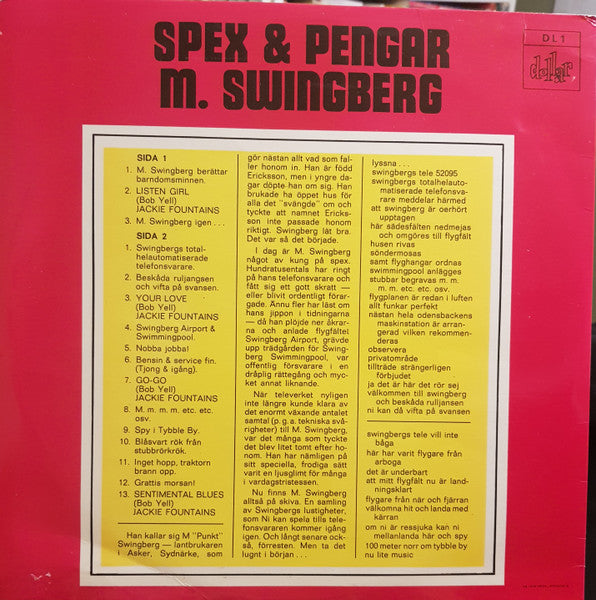 M. Swingberg, Jackie Fountains – Spex & Pengar, image 2