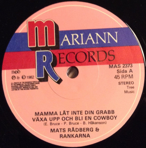 Mats Rådberg, Elisabeth Andreasson – Mamma, Låt Inte Din Grabb Växa Upp Och Bli En Cowboy / In My Dreams, image 3