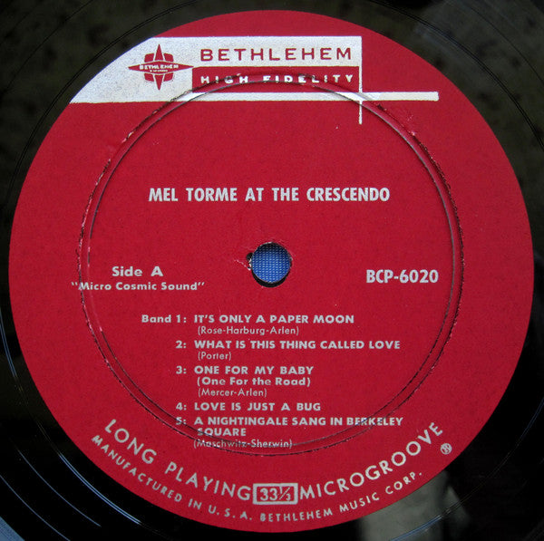 Mel Tormé – Gene Norman Presents Mel Torme At The Crescendo, image 3