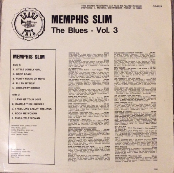 Memphis Slim – The Blues, image 2