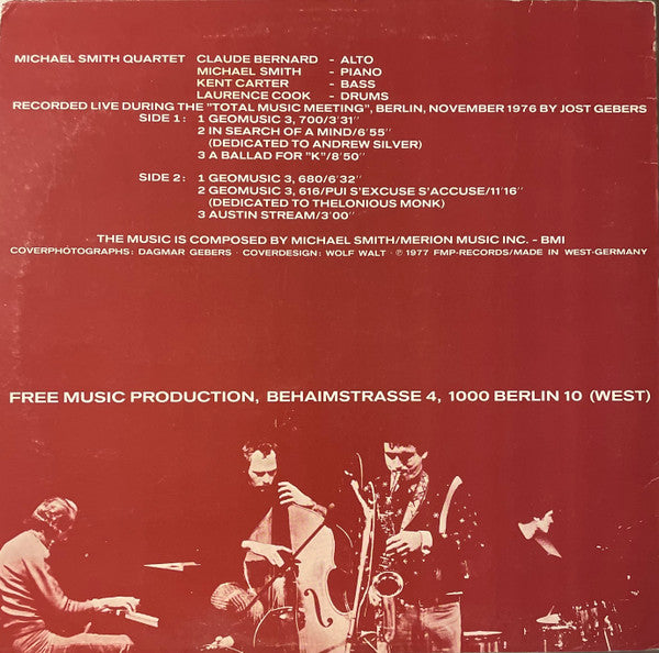 Michael Smith Quartet – Austin Stream - Live In Berlin, image 2
