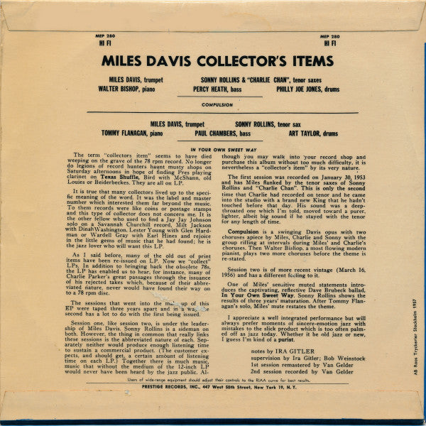 Miles Davis – Collectors' Items, image 2