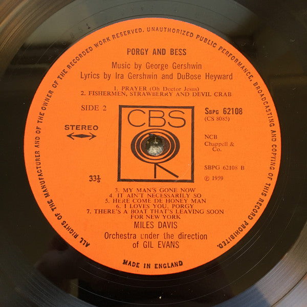Miles Davis – Porgy And Bess, image 4