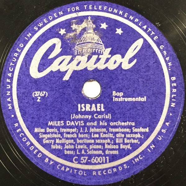 Miles Davis And His Orchestra – Boplicity / Israel, image 2