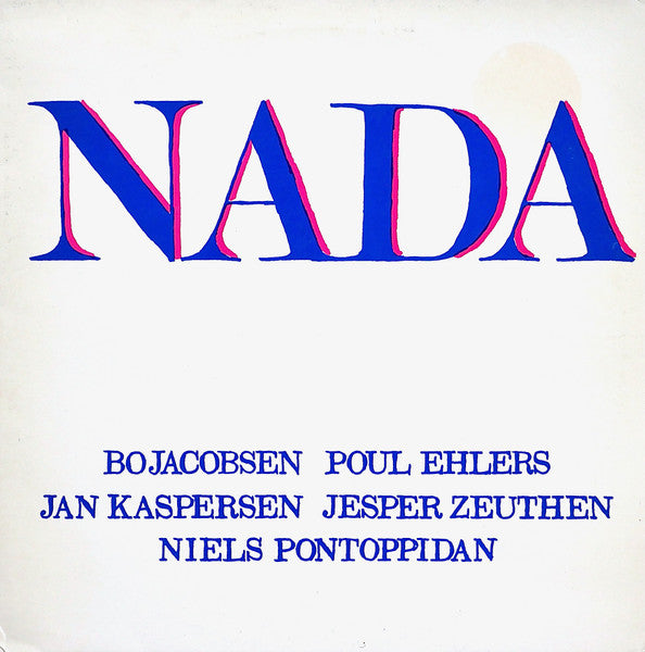 Front cover of Nada – Nada, Karma Music, Denmark, 1979