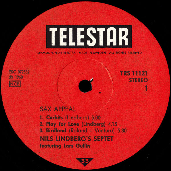 Nils Lindberg's Septet Featuring Lars Gullin – Sax Appeal, image 3