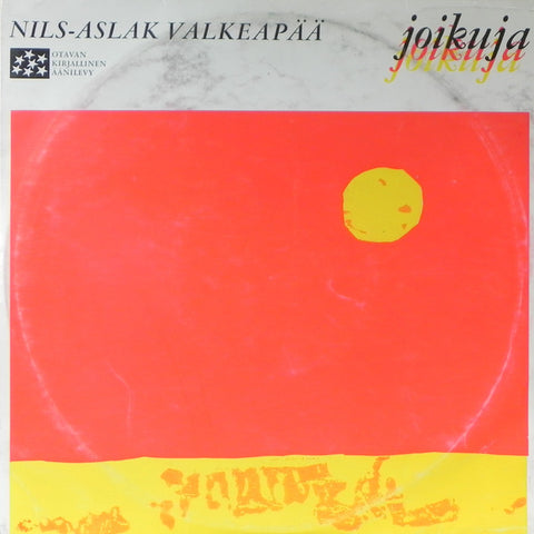 Front cover of Nils-Aslak Valkeapää – Joikuja, Otavan Kirjallinen Äänilevy, Finland, 1968