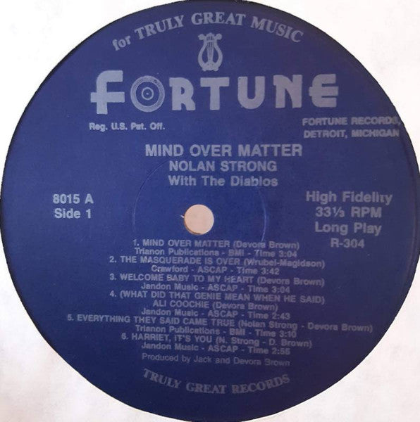 Nolan Strong with The Diablos – Mind Over Matter, image 3
