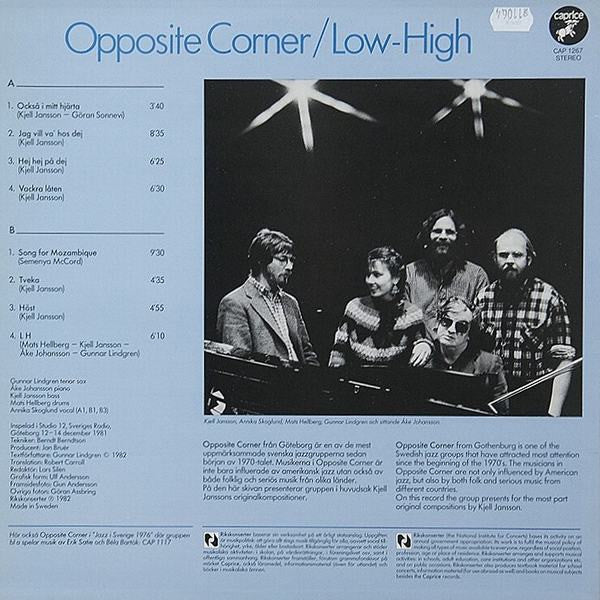 Opposite Corner – Low-High, image 2