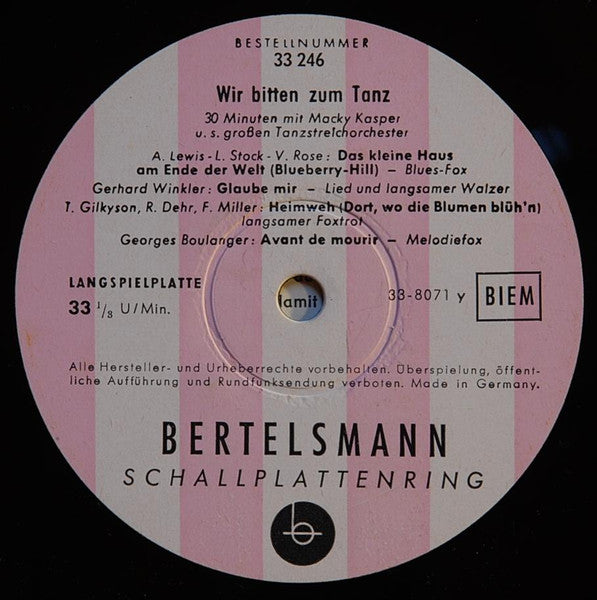 Macky Kasper Und Seinem Großen Tanzstreichorchester – Wir Bitten Zum Tanz, image 4