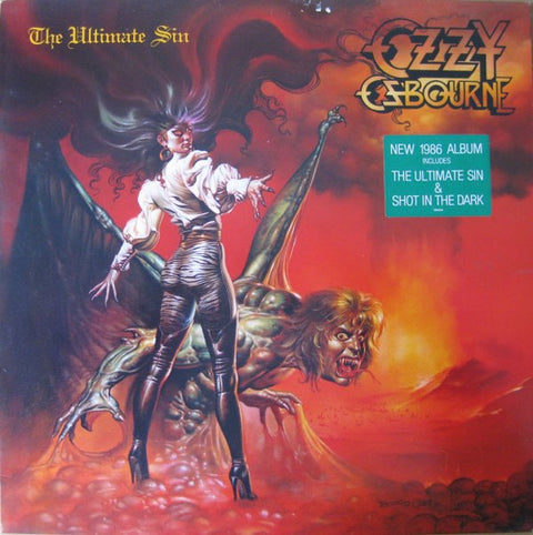 Front cover of Ozzy Osbourne – The Ultimate Sin, Epic, Europe, 1986