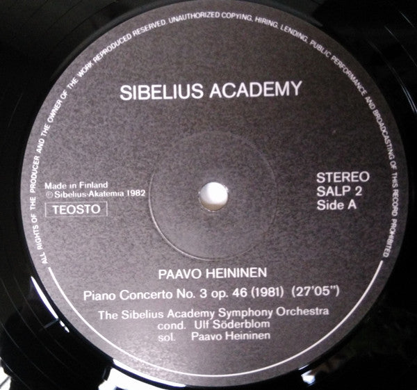Paavo Heininen, Einar Englund – Englund Concerto I, Heininen Concerto III, image 4