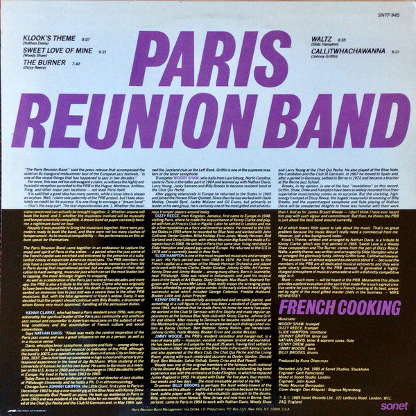 Paris Reunion Band – French Cooking, image 2