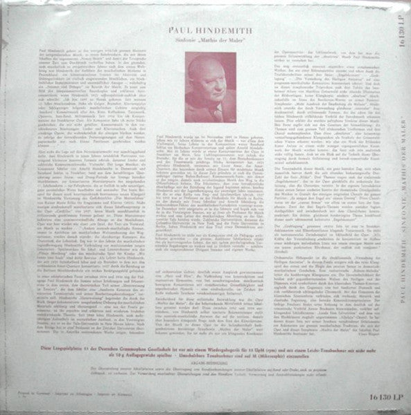 Paul Hindemith, Berliner Philharmoniker – Sinfonie „Mathis Der Maler“, image 2