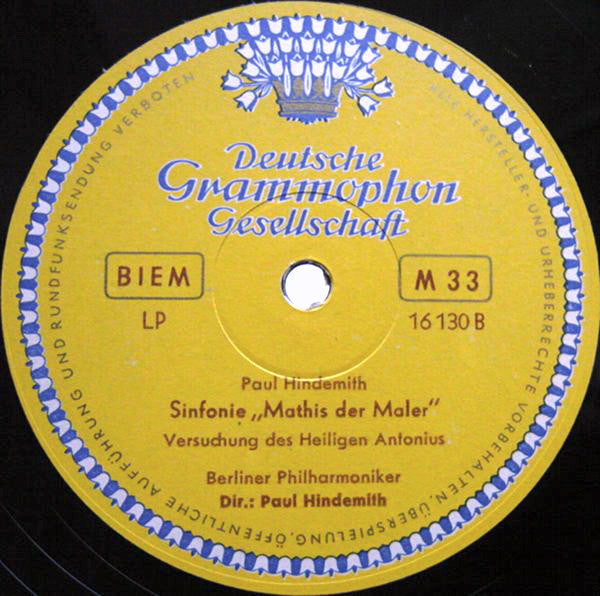 Paul Hindemith, Berliner Philharmoniker – Sinfonie „Mathis Der Maler“, image 4
