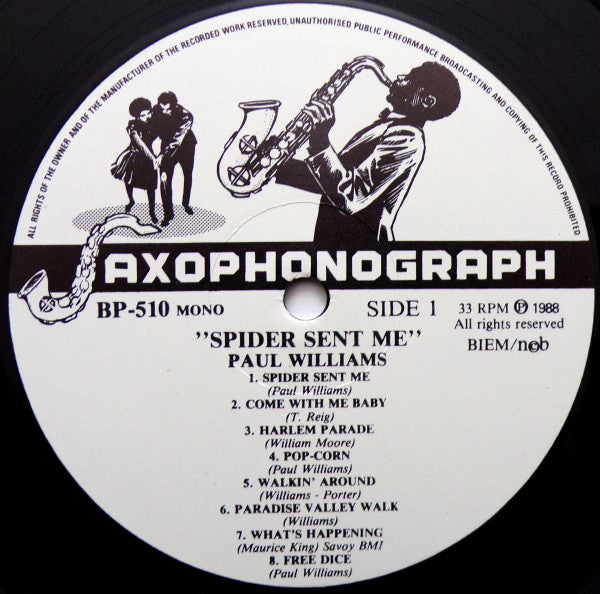 Paul Williams And His Hucklebuckers – Spider Sent Me, image 5