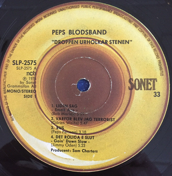 Peps Blodsband – Droppen Urholkar Stenen, image 3