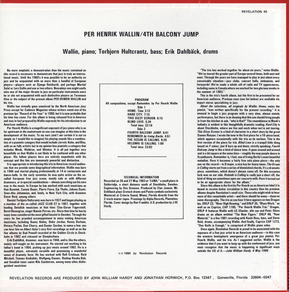Per Henrik Wallin – 4th Balcony Jump, image 2