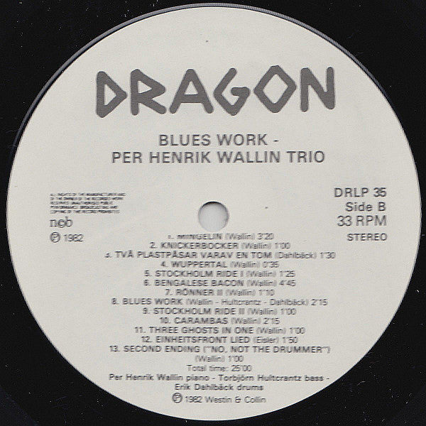 Per Henrik Wallin Trio – Blues Work, image 4