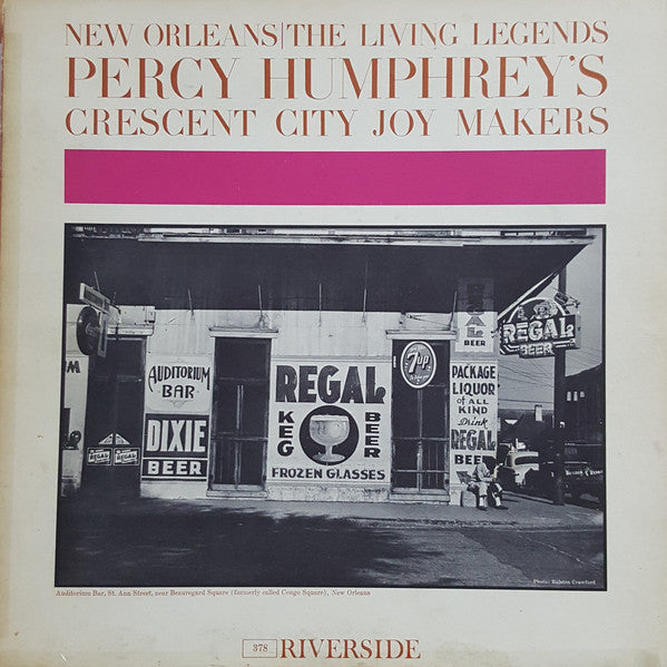 Front cover of Percy Humphrey's Crescent City Joymakers – Percy Humphrey's Crescent City Joy Makers, Riverside Records, US, 1961