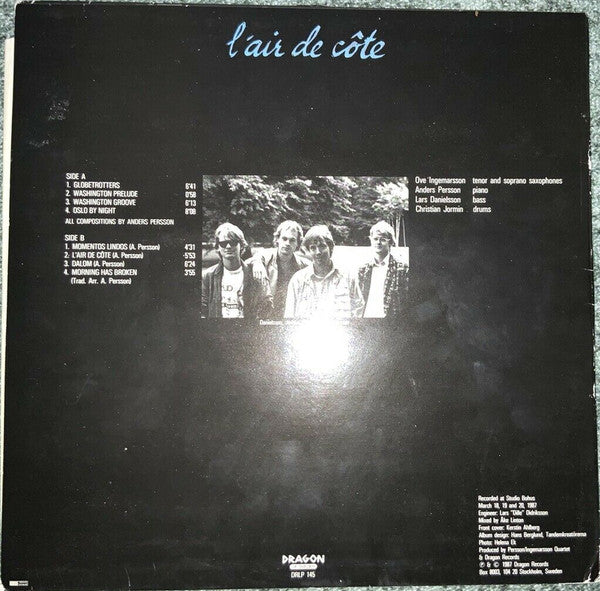 Persson / Ingemarsson Quartet – L'air De Côte, image 2