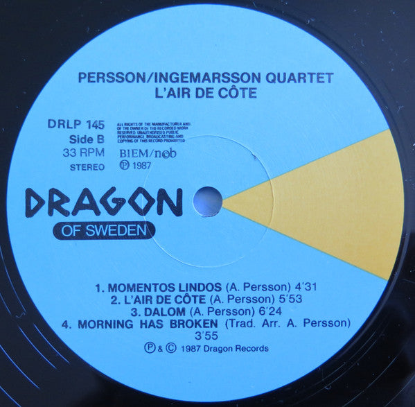 Persson / Ingemarsson Quartet – L'air De Côte, image 4