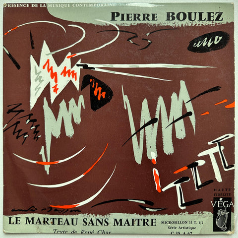 Front cover of Pierre Boulez – Le Marteau Sans Maitre, Vega, France, 1956