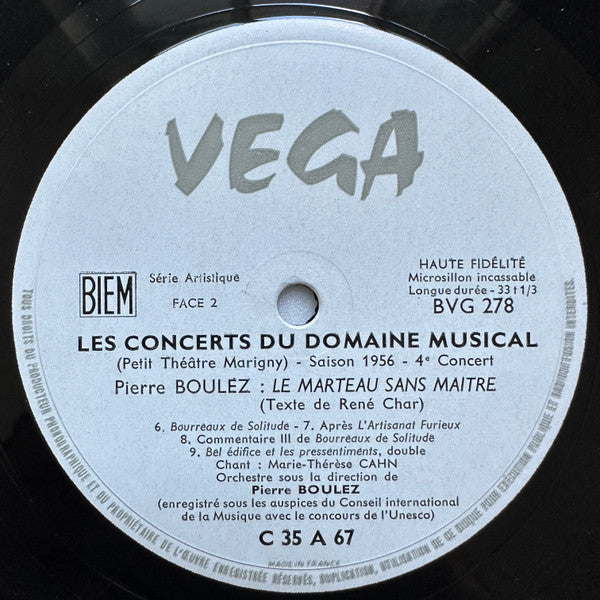 Pierre Boulez – Le Marteau Sans Maitre, image 4