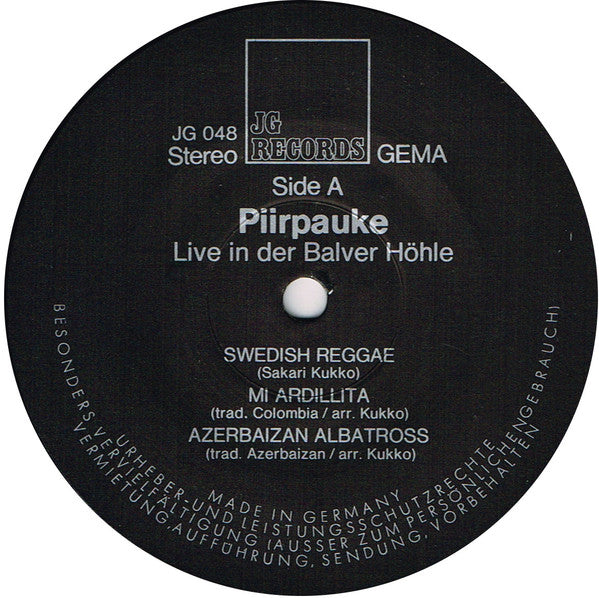 Piirpauke – Live In Der Balver Höhle (Suomi-Jazz From The Folk Roots), image 3