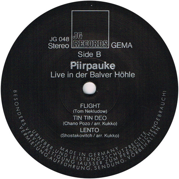 Piirpauke – Live In Der Balver Höhle (Suomi-Jazz From The Folk Roots), image 4